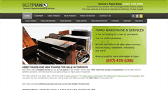 Desktop Screenshot of bestpiano.ca